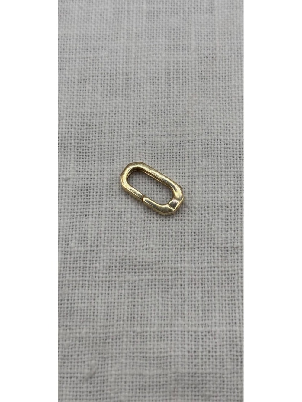 Vintage 9k Yellow Gold Squared Oval Gate Connector Clasp/Charm Holder